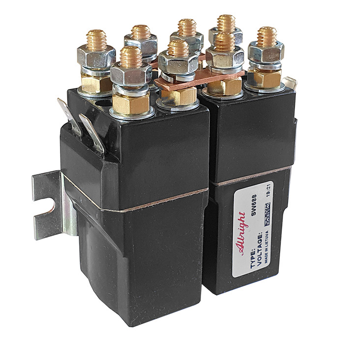 SW688-9 Albright Paired Double-pole Single-throw Solenoid - 24V Continuous