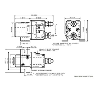 SU280-1570P Albright 24V Single-acting 250A Contactor - Very Intermittent