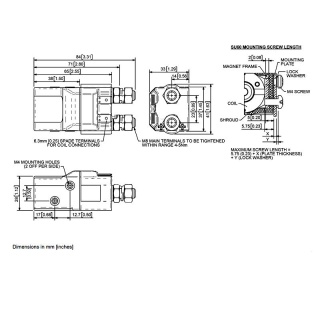 SU60B-2276L Albright 80V DC Single-acting Solenoid Intermittent 100A - With Blowouts