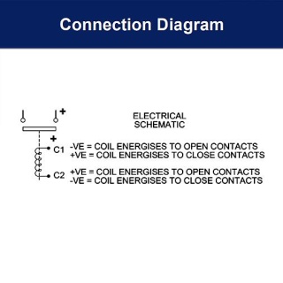 SW180B-646M Albright 24V Magnetic Latching SPST Solenoid Contactor - Continuous