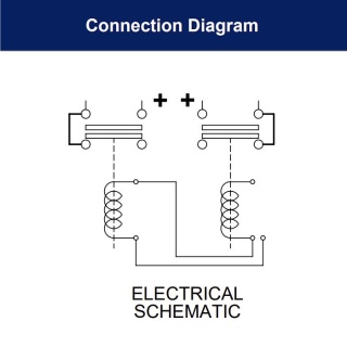 SW205N-71 Albright 2 x SW201 125V DC Contactors on a bracket - Continuous