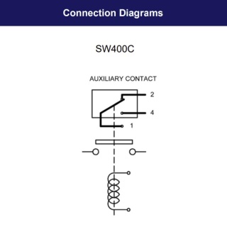 SW400C-66 Albright 24V 400A Busbar Contactor With Auxiliary - Continuous