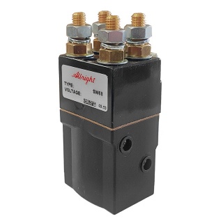 SW68-12 Albright 80A Double-pole Single Coil Solenoid - 72V Continuous