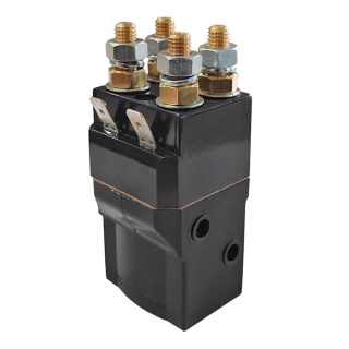 SW68-45 Albright 27V 80A Double-pole Single Coil Solenoid - Continuous