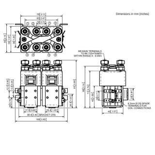 SW822-37 Albright Paired 40V Double-pole Single-throw Solenoid - Continuous