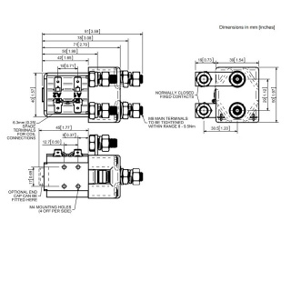 SW84-129 Albright Single-pole Double-throw Solenoid 24V Continuous